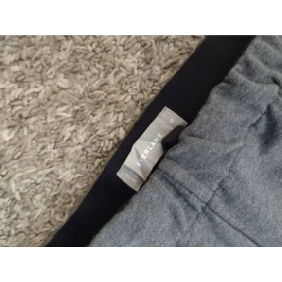 Everlane Dream Pants Medium Gray Seamed Legs Drawstring Comfort Work Wear B9 - Picture 2 of 5